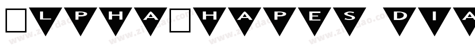 AlphaShapes diamonds 2字体转换